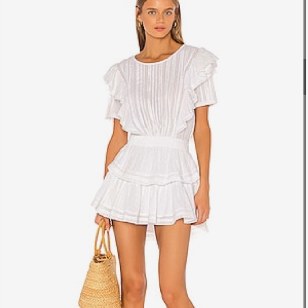 LoveShack Fancy white mini dress